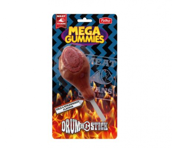 Mega Gummies Drum-on-a-Stick 120 gramos