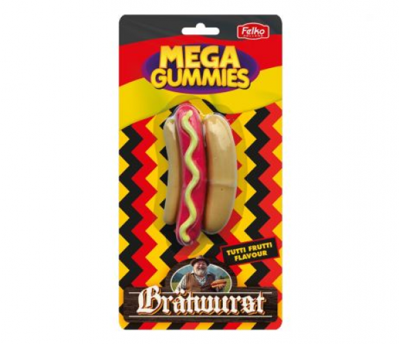Mega Gummies German Bratwurst 120 gramos
