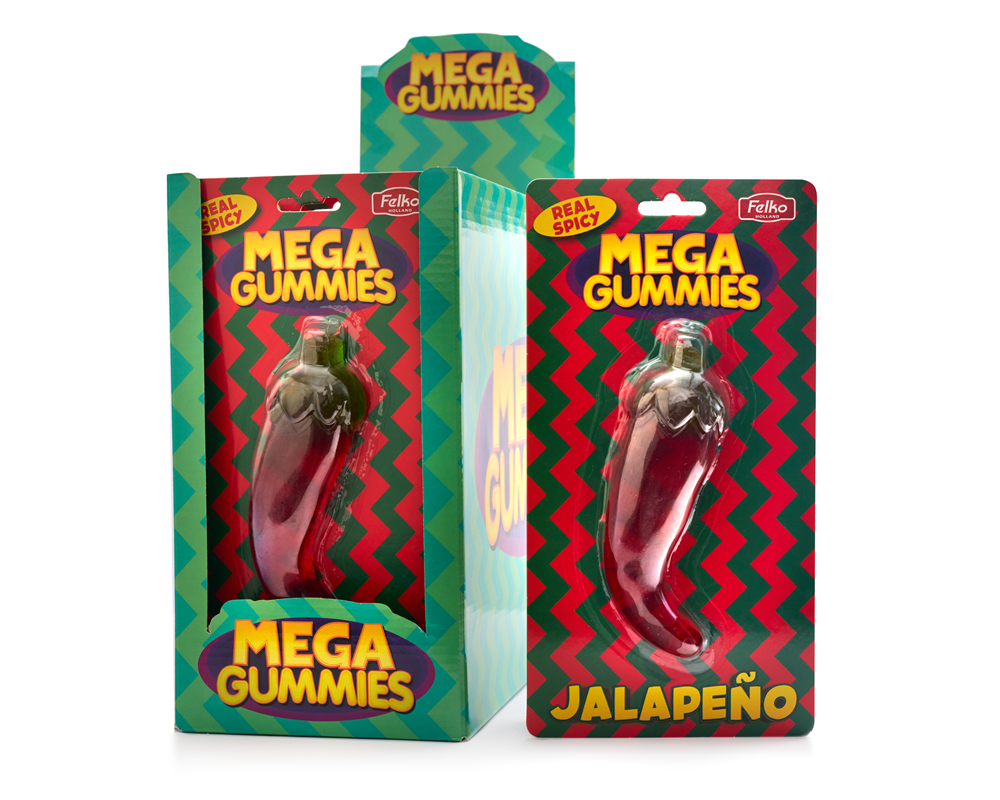 Mega Gummies Jalapeno Pepper 120 gramos