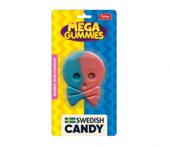 Mega Gummies Swedish Skull 120 gramos