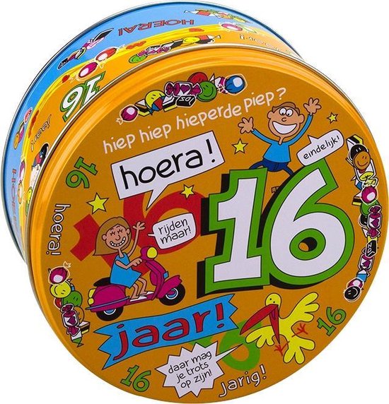 Lata de dulces rellena 16 años y 500 gram