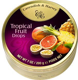 Caramelos de frutas tropicales Cavendish Harvey 175g