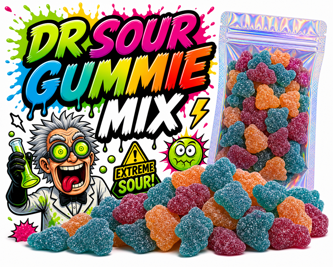 Dr. Sour Mix de Gummies