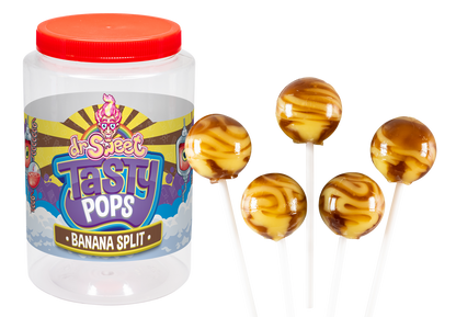 Dr. Sweet Tasty Pop Bananasplit 70 piezas