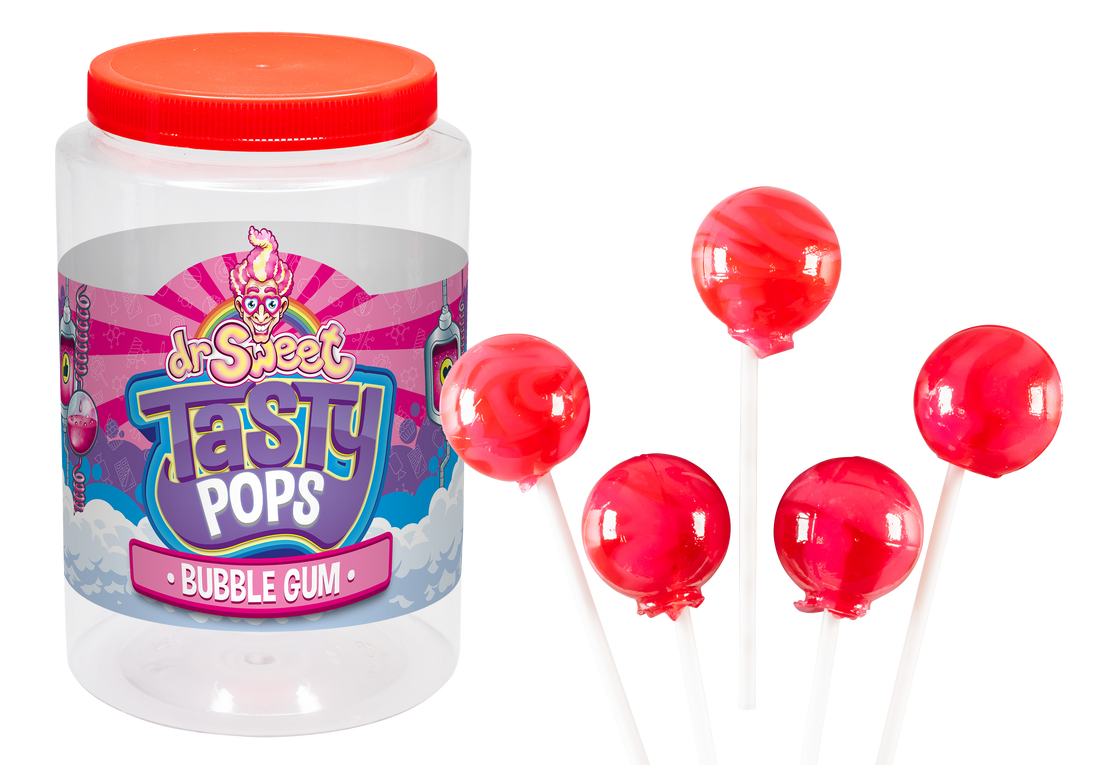 Dr. Sweet Tasty Pop chicle con burbujas 28 gr