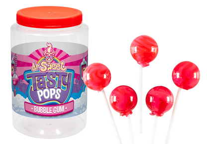 Dr. Sweet Tasty Pop chicle de burbujas 70 piezas