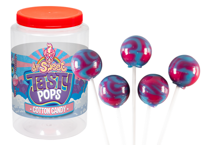 Dr. Sweet Tasty Pop algodón de azúcar 70 piezas
