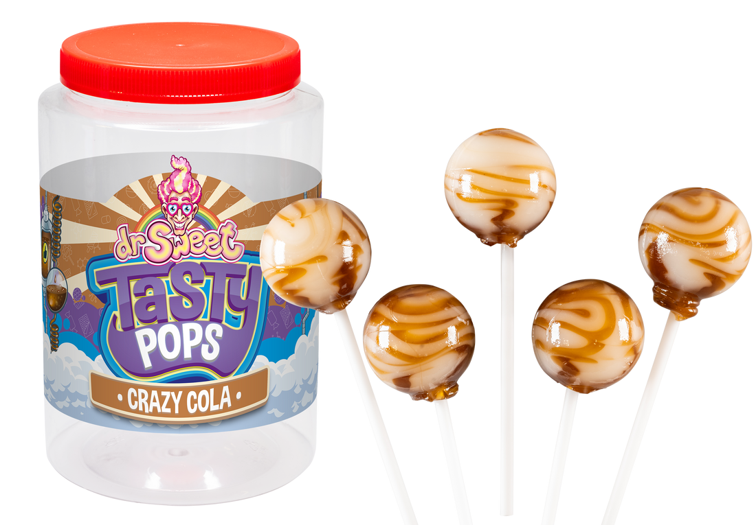 Dr. Sweet Tasty Pop Crazy Cola 70 unidades