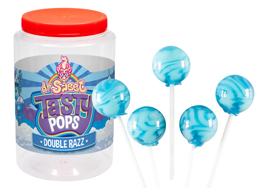 Dr. Sweet Tasty Pop Doble Frambuesa 28 gr.