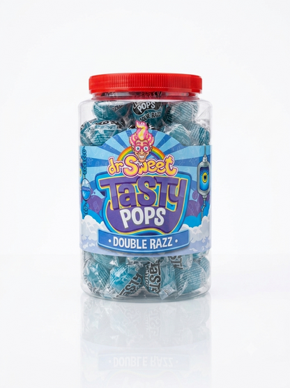Dr. Sweet Tasty Pop Double Razz 70 unidades