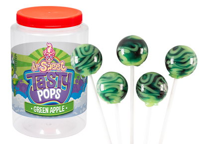 Dr. Sweet Tasty Pop Manzana Verde 70 unidades