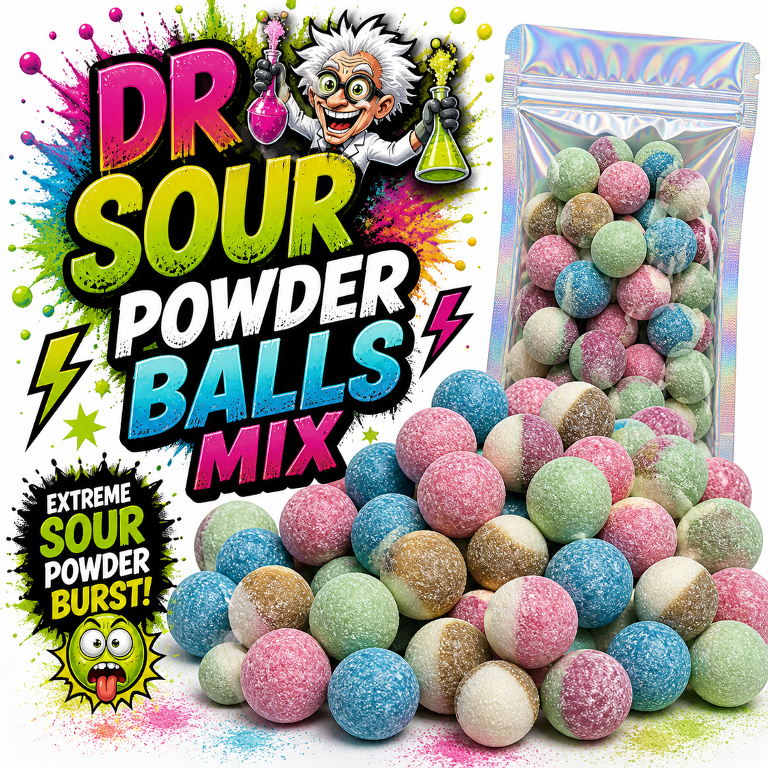 Dr. Sour mix de bolas en polvo