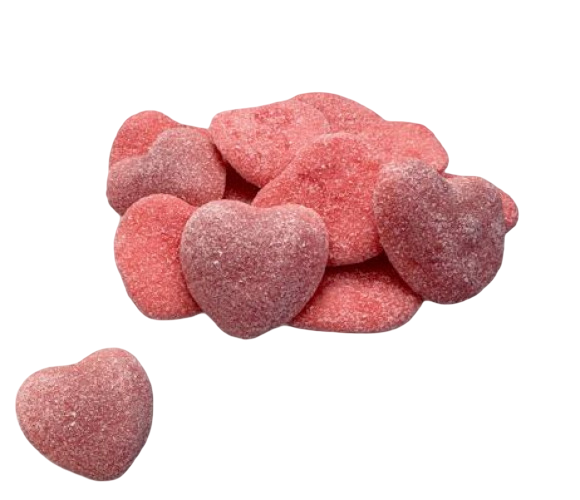 Dulce Plus Corazones Rojos Ácidos Rellenos 250 gram