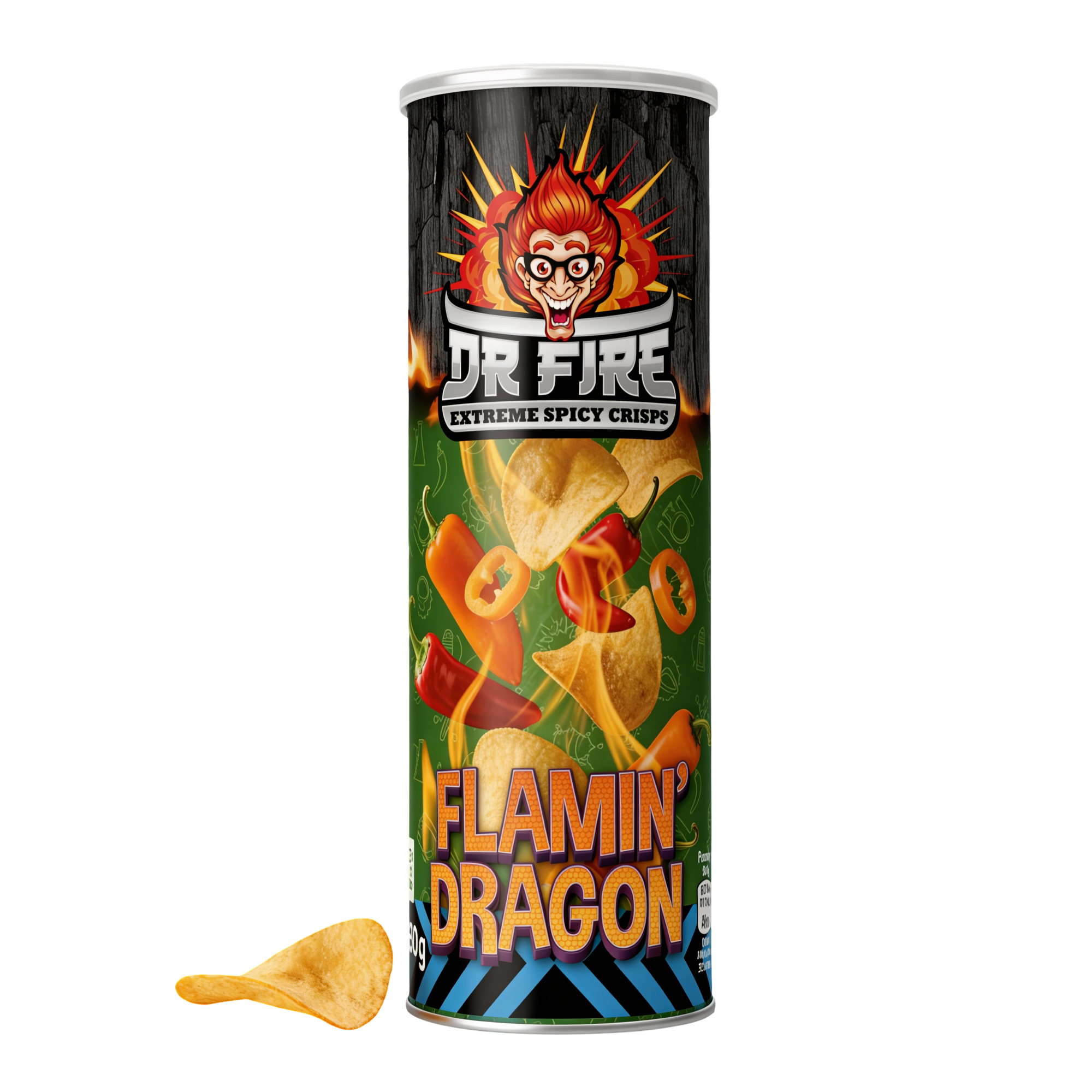 Dr. Fire Crisps Dragón ardiente 80 gr