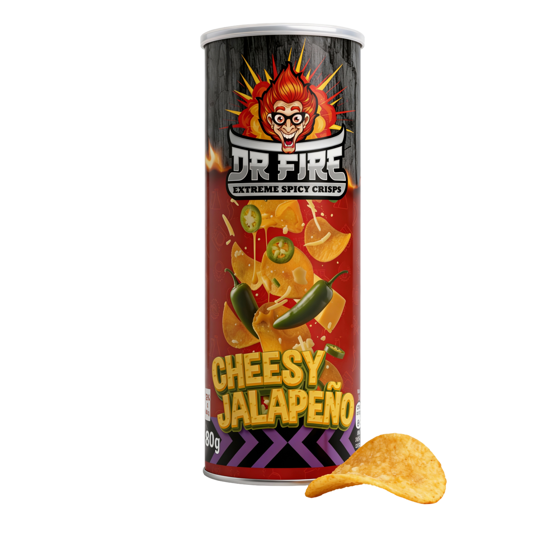 Dr. Fire Crisps Jalapeño con queso 80 gr.