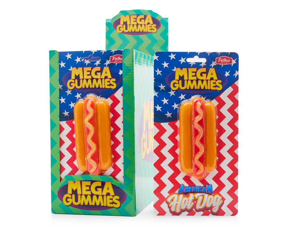 Mega Gummies American Hotdog 120 gramos