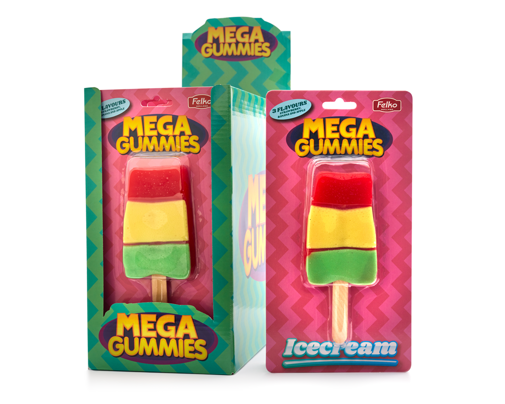 Mega Gummies Ice Cream 120 gramos