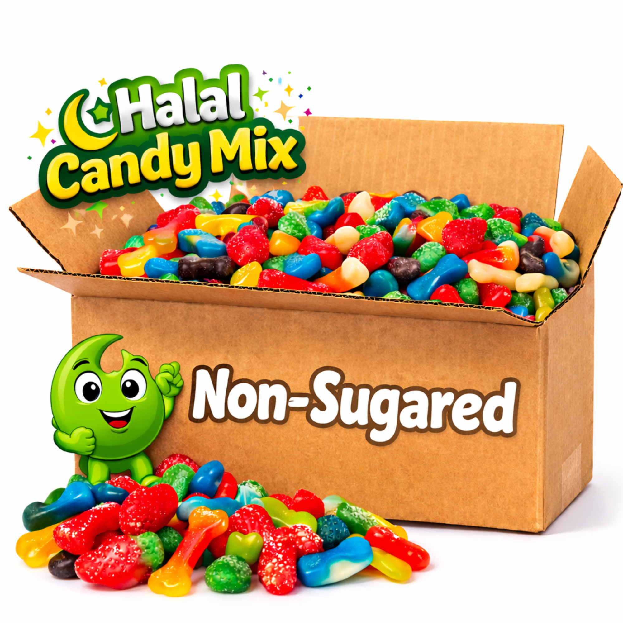 Caja de chuches halal sin azúcar