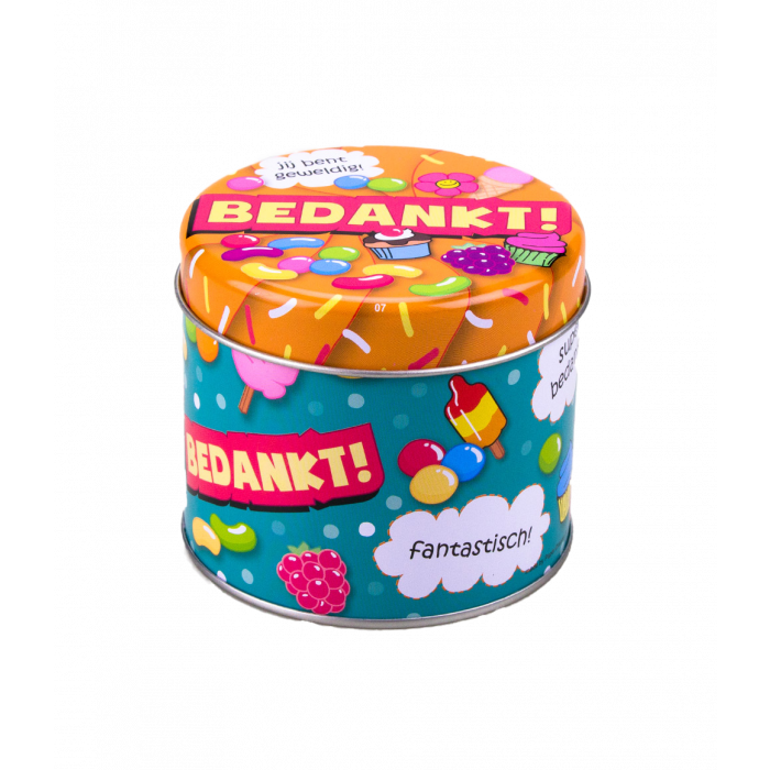 Latas de chuches rellenas - Gracias y 250 gramos