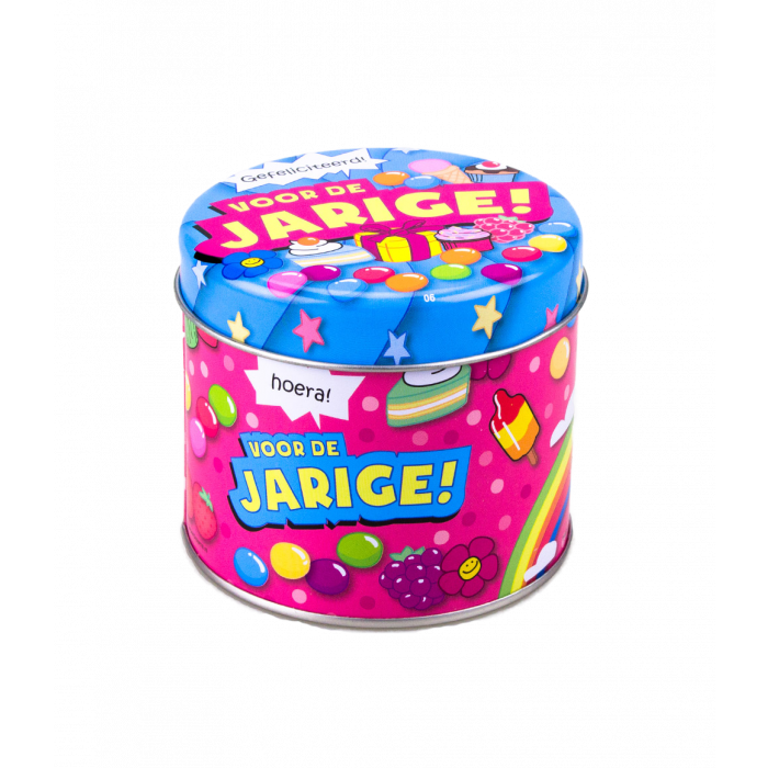 Latas de caramelos rellenas - Cumpleañero y 250 gramos