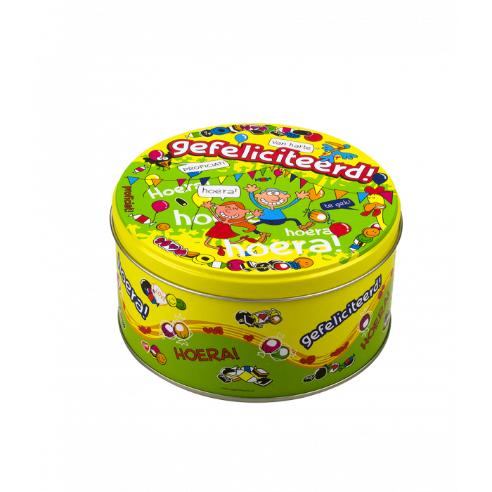Caja de caramelos rellena Felicidades y 500 gramos