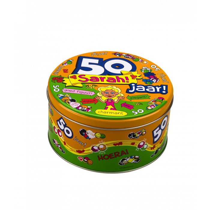 Lata de dulces rellena Sarah de 500 gramos