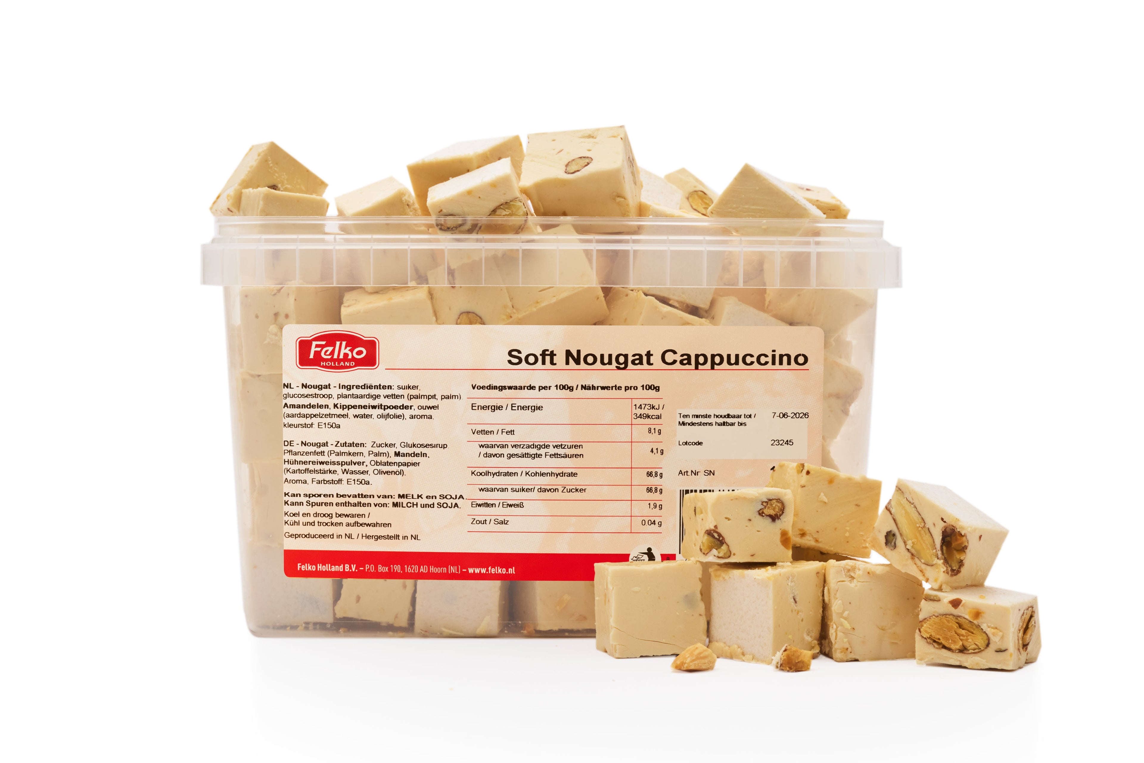 Nougat suave de capuchino 250 gramos