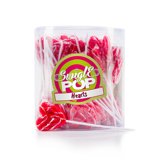 Swigle Pop Mini Heart 50 unidades