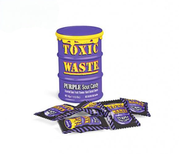 Toxic Waste Purple Sour Candy Drum 42 g.