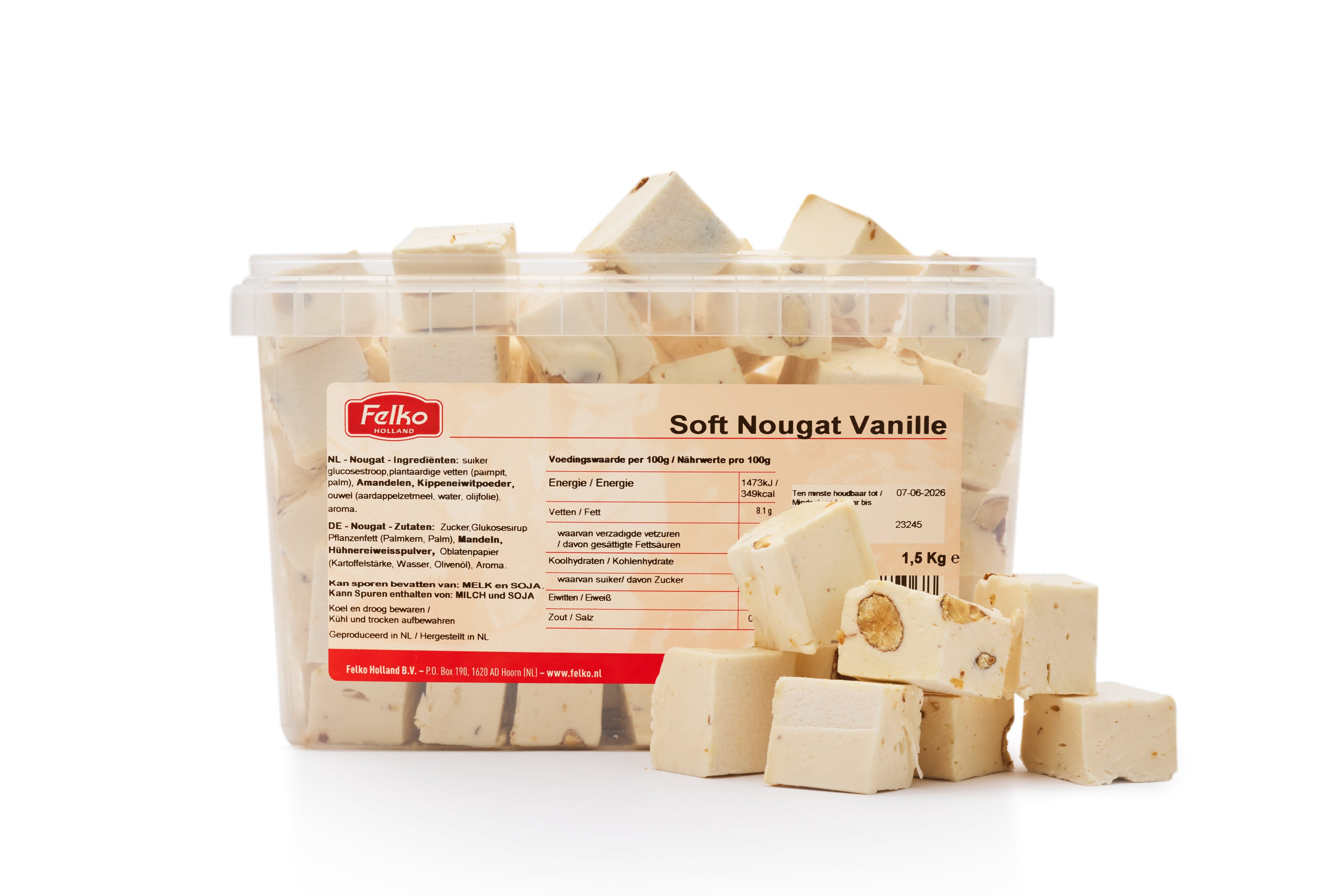 Nougat suave de vainilla 500 gram