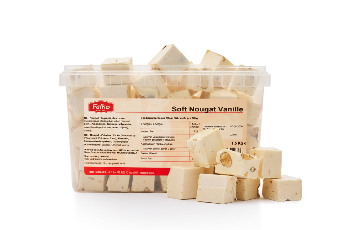 Nougat suave de vainilla 1.5 kg
